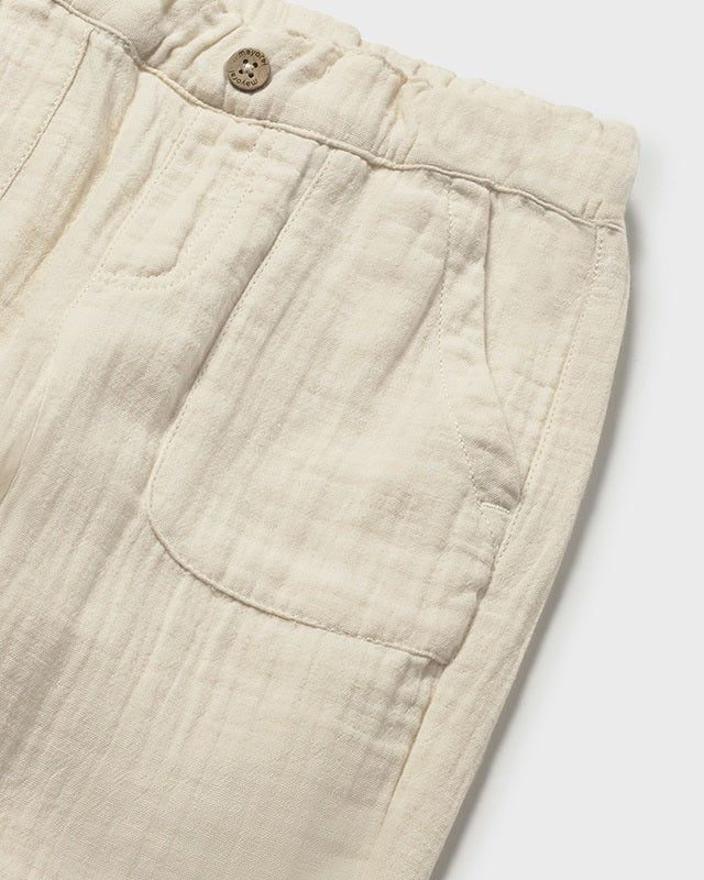 Pantalone bambula neonato Mayoral beige corda Mayoral 6 Mesi 68cm