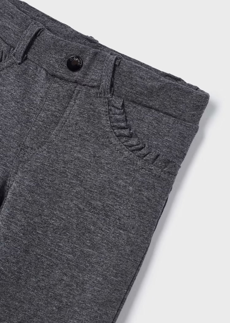 Pantalone basic bambina Mayoral super skinny fit grigio - ErreGiModaBimbo