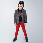 Pantalone basic bambino Mayoral 5 tasche slim fit Rosso - ErreGiModaBimbo