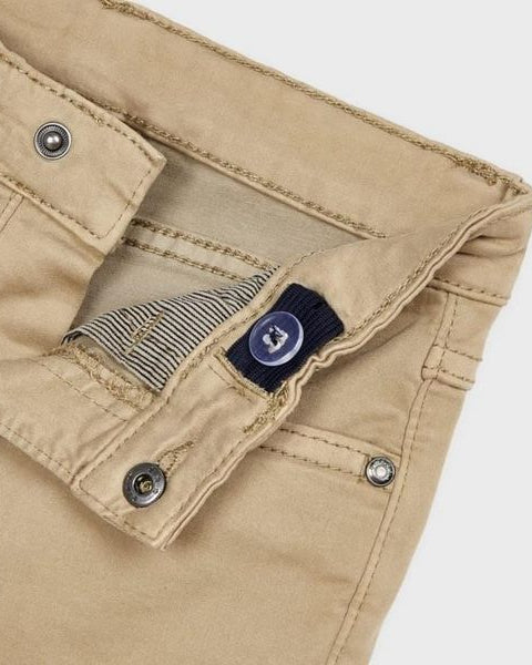 Pantalone basico bambino Mayoral 5 tasche slim fit Beige - ErreGiModaBimbo