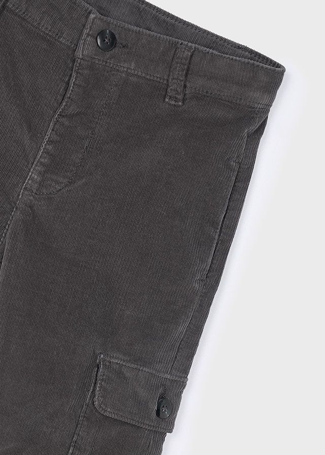 Pantalone cargo velluto costine bambino Mayoral grigio lavagna Mayoral 2 Anni 92cm