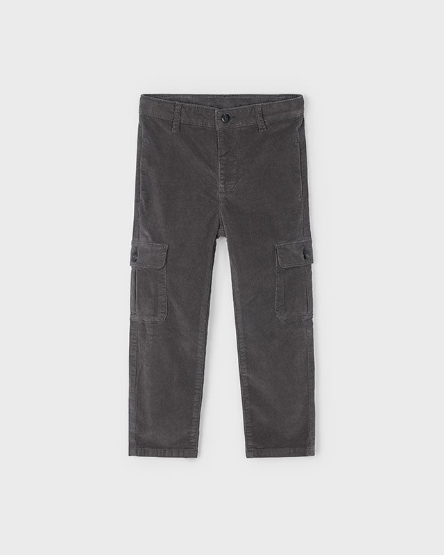 Pantalone cargo velluto costine bambino Mayoral grigio lavagna Mayoral 2 Anni 92cm