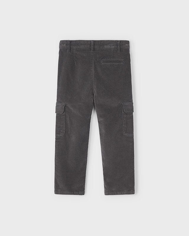 Pantalone cargo velluto costine bambino Mayoral grigio lavagna Mayoral 2 Anni 92cm