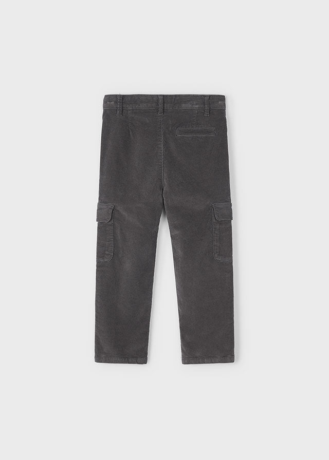 Pantalone cargo velluto costine bambino Mayoral grigio lavagna Mayoral 2 Anni 92cm