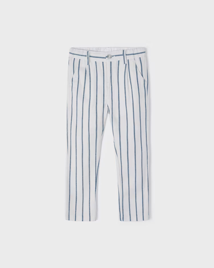 Pantalone lungo chino bambino Mayoral pietra righe azzurre Mayoral Pietra