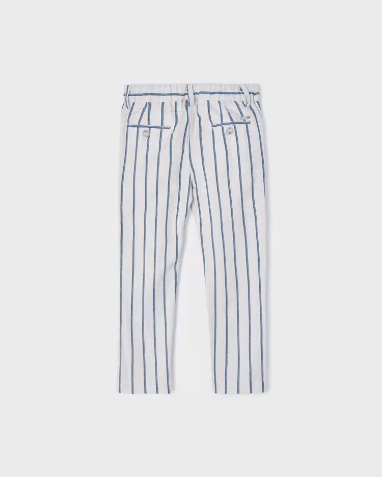 Pantalone lungo chino bambino Mayoral pietra righe azzurre Mayoral Pietra