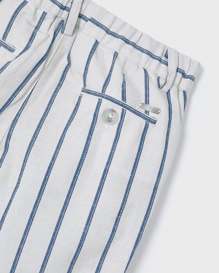 Pantalone lungo chino bambino Mayoral pietra righe azzurre Mayoral Pietra