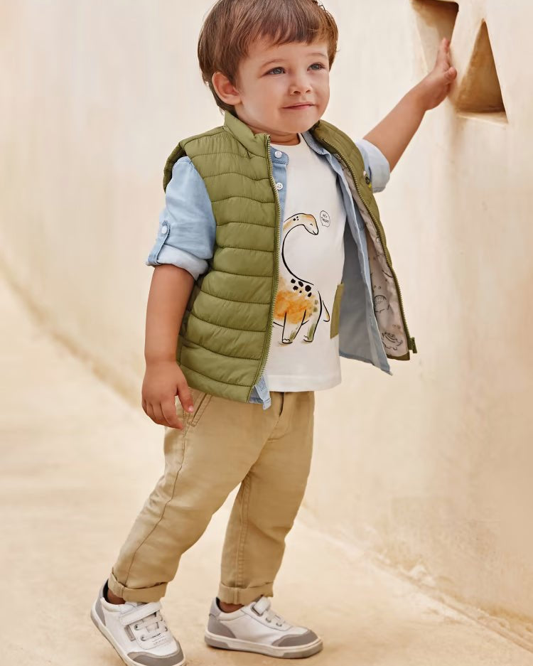 Pantalone chino relaxed neonato Mayoral beige - ErreGiModaBimbo