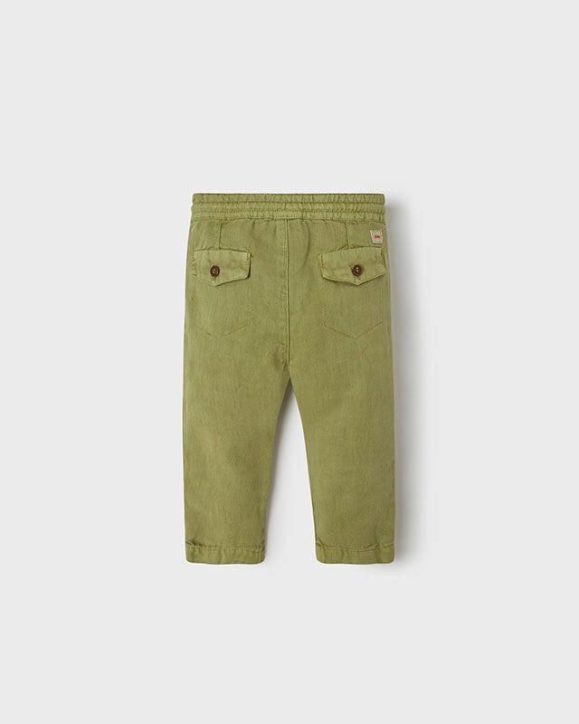 Pantalone chino relaxed neonato Mayoral verde - ErreGiModaBimbo