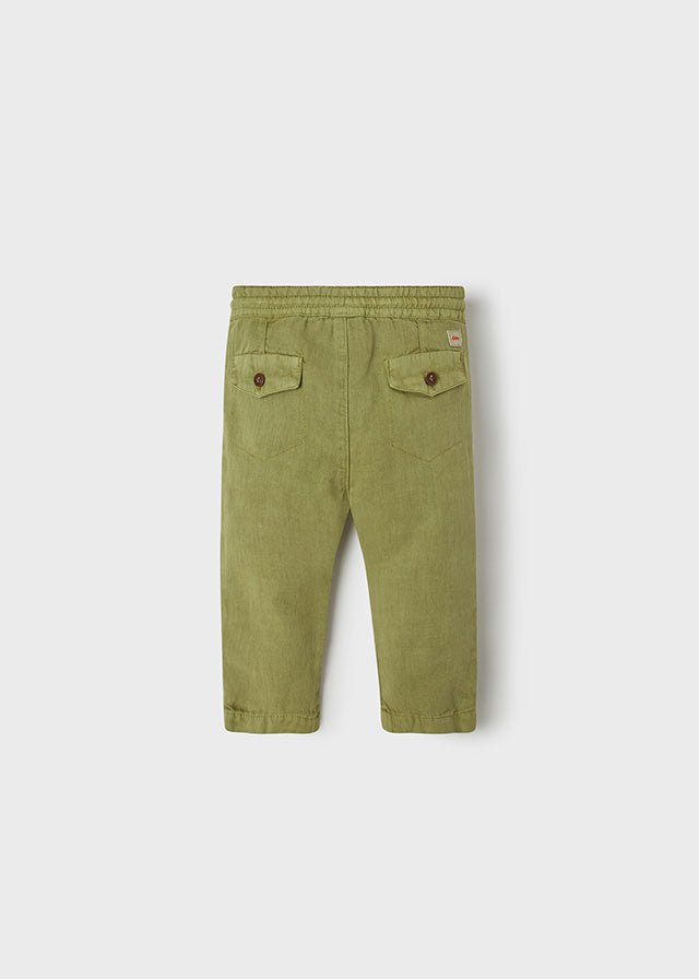 Pantalone chino relaxed neonato Mayoral verde - ErreGiModaBimbo