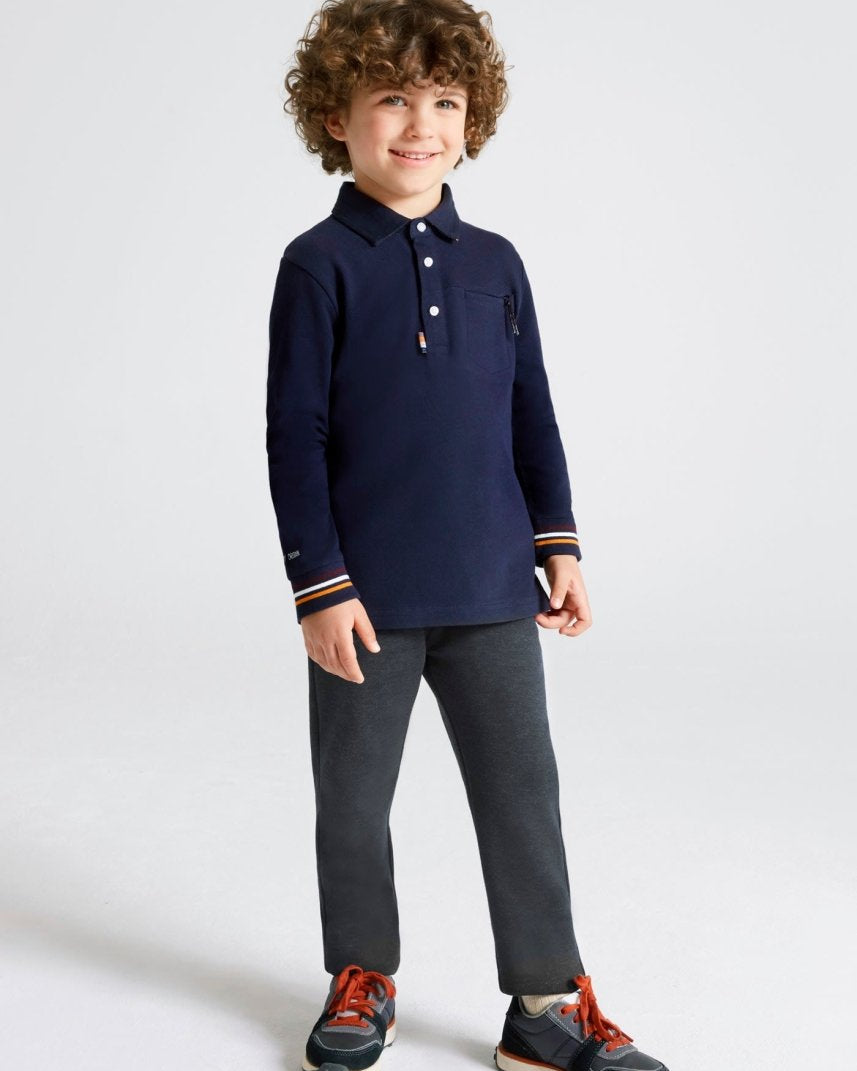 Pantalone chino tailoring fit bambino Mayoral grigio scuro - ErreGiModaBimbo