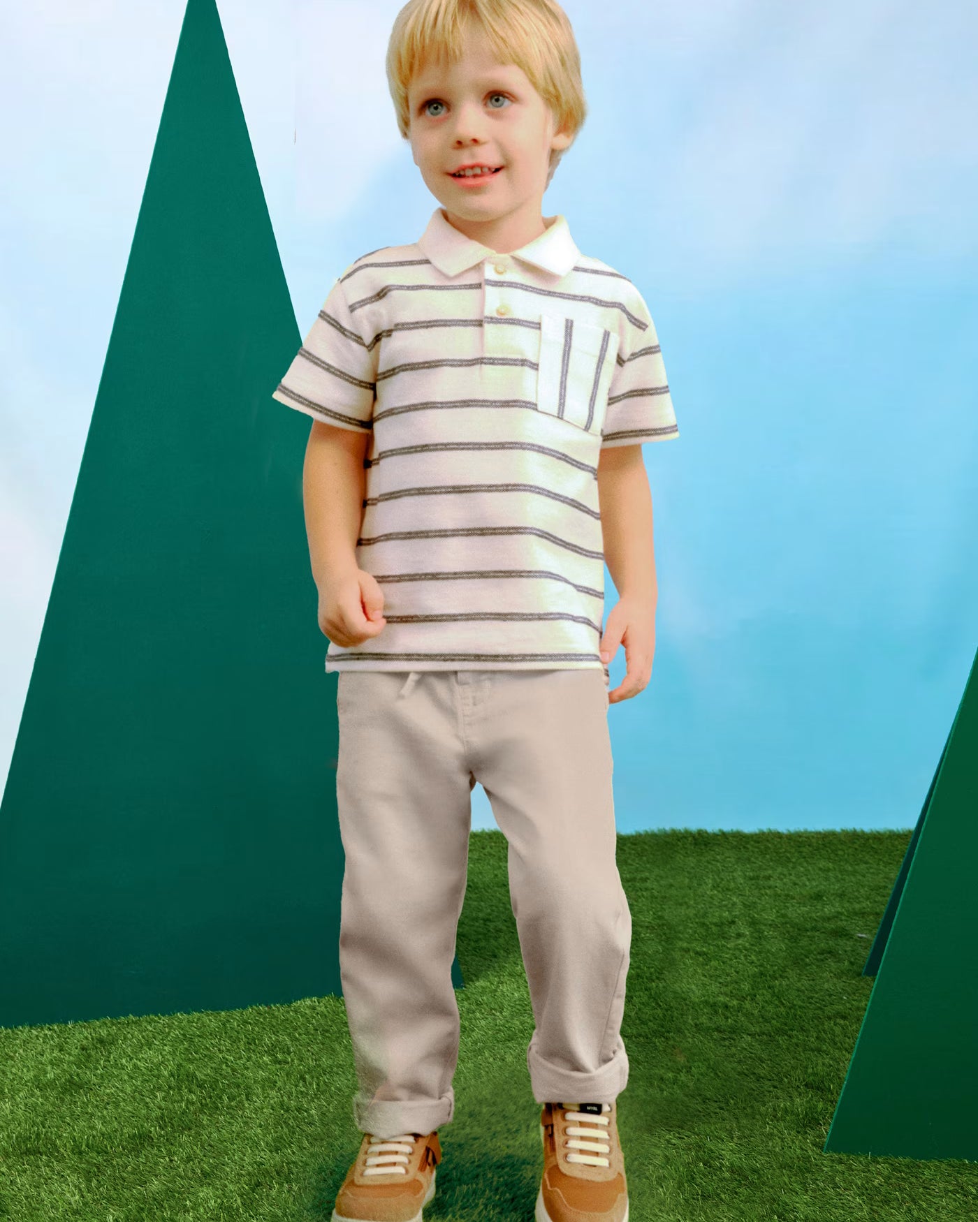 Pantalone cordoncino lino bambino Mayoral beige chiaro Mayoral 2 Anni 92cm