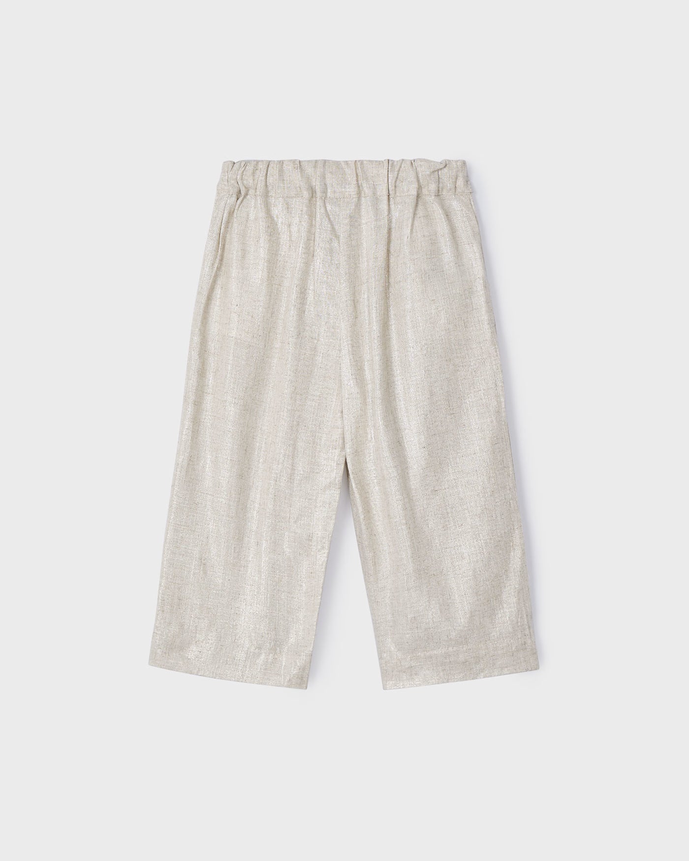 Pantalone coulotte lungo lino bambina Mayoral beige Mayoral Beige