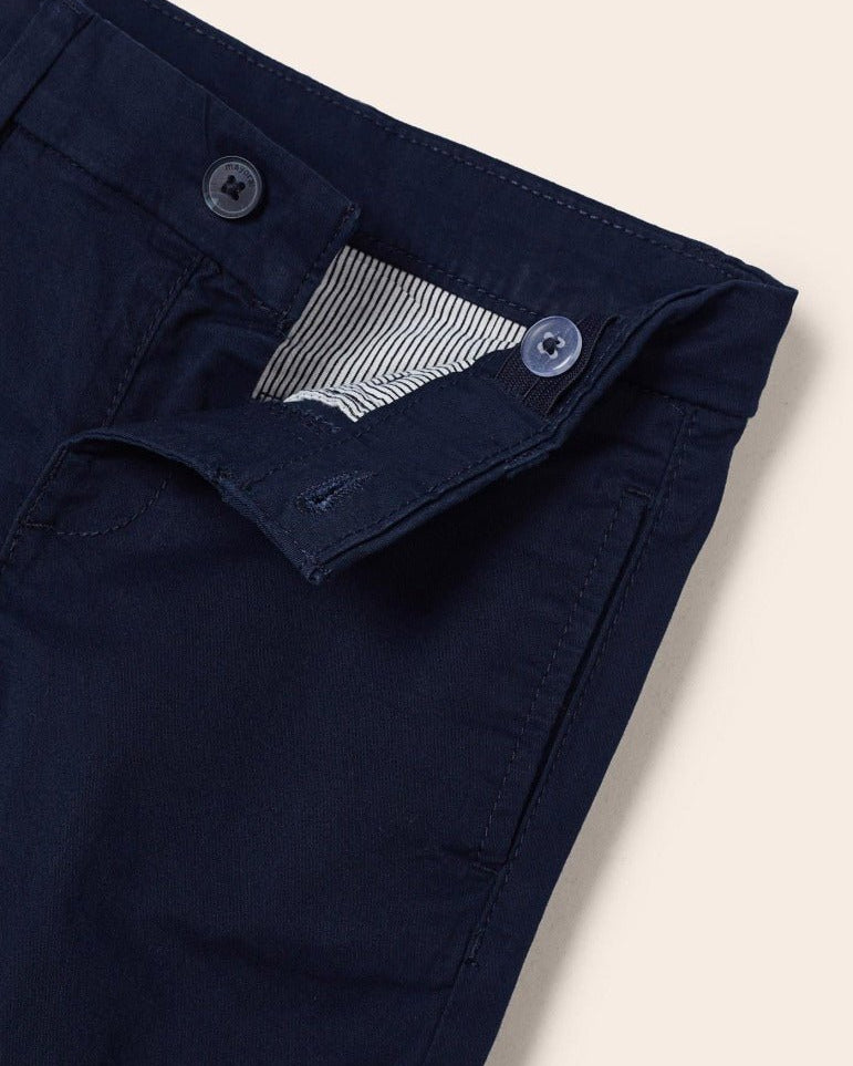 Pantalone elegante bambino Mayoral modello chino cotone blu Navy - ErreGiModaBimbo