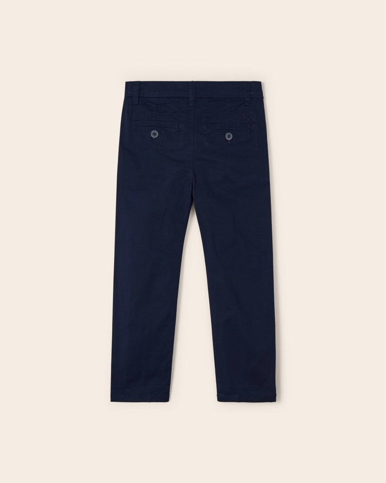 Pantalone elegante bambino Mayoral modello chino cotone blu Navy - ErreGiModaBimbo