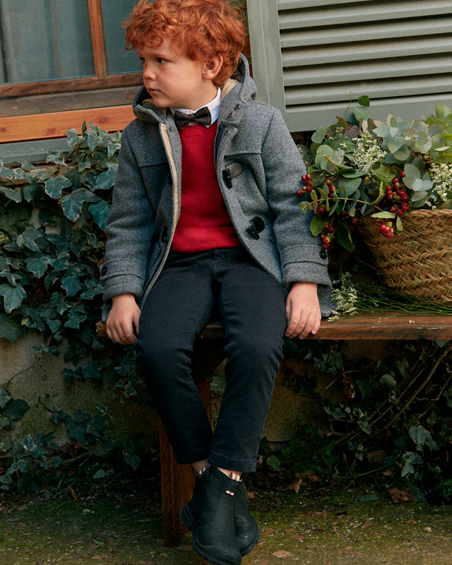 Pantalone elegante chino bambino Mayoral nero Mayoral Nero