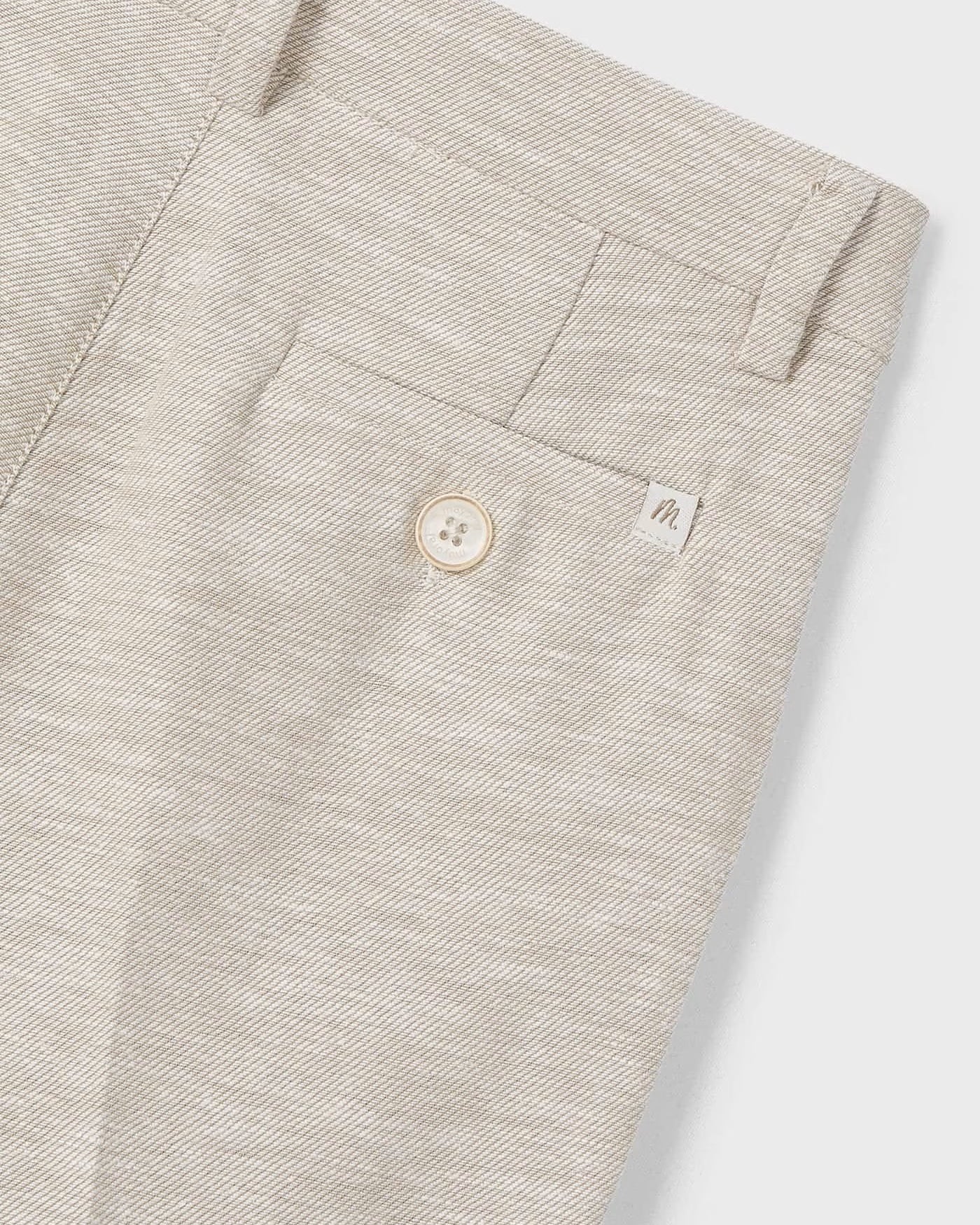 Pantalone elegante in lino bambino Mayoral beige Mayoral Beige
