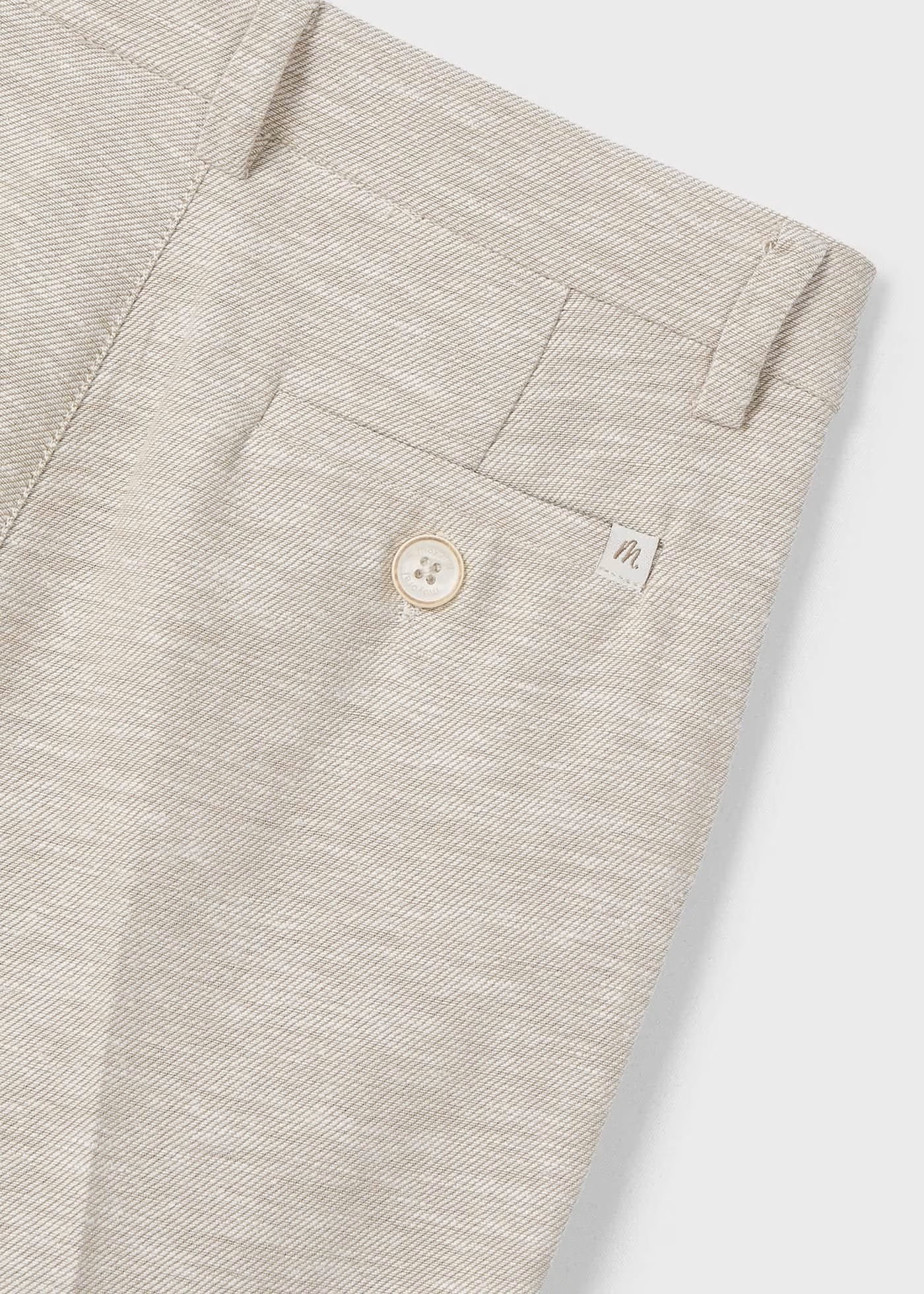 Pantalone elegante in lino bambino Mayoral beige Mayoral Beige