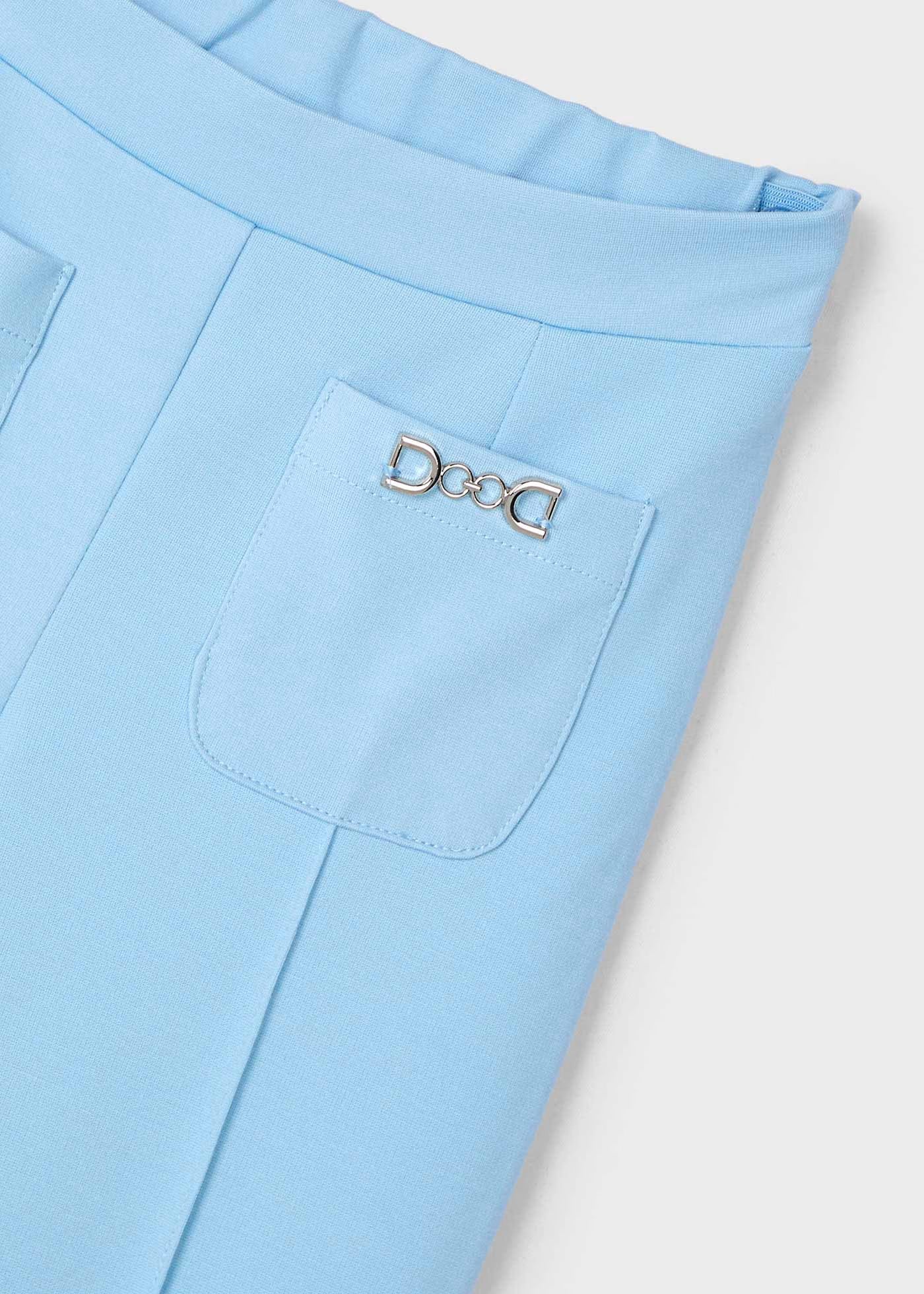 Pantalone elegante punto roma bambina Mayoral azzurro cielo Mayoral 2 Anni 92cm