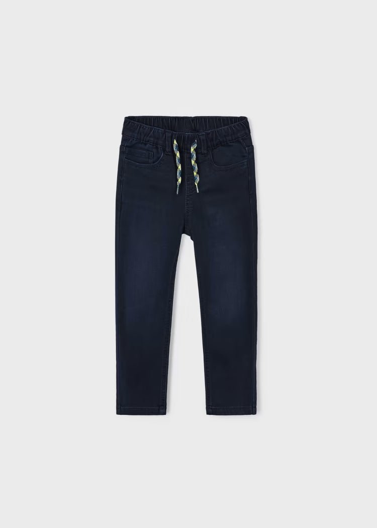Pantalone jeans bambino Mayoral Jogger blu scuro - ErreGiModaBimbo