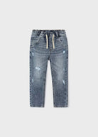 Pantalone jeans jogger strappato bambino Mayoral - ErreGiModaBimbo