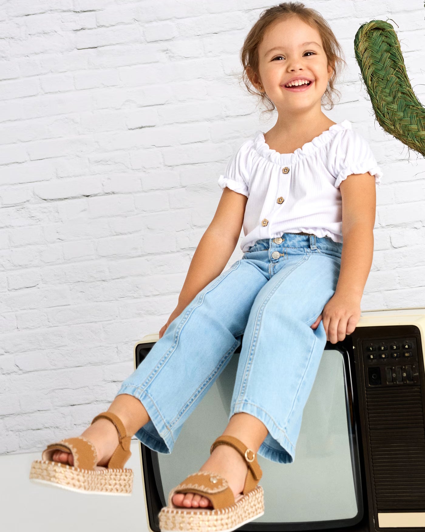 Pantalone jeans largo bambina Mayoral blu chiaro Mayoral 2 Anni 92cm