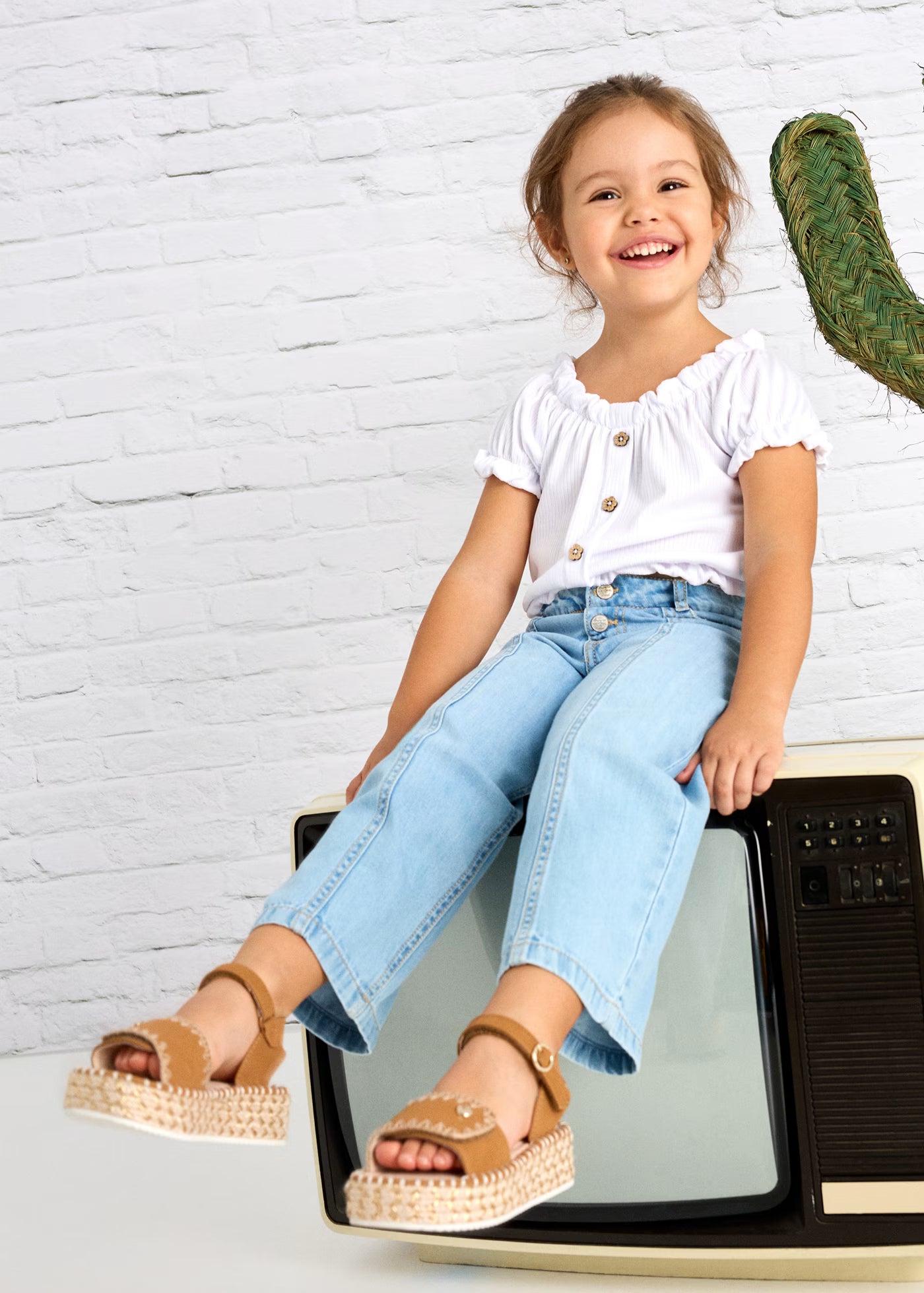 Pantalone jeans largo bambina Mayoral blu chiaro Mayoral 2 Anni 92cm
