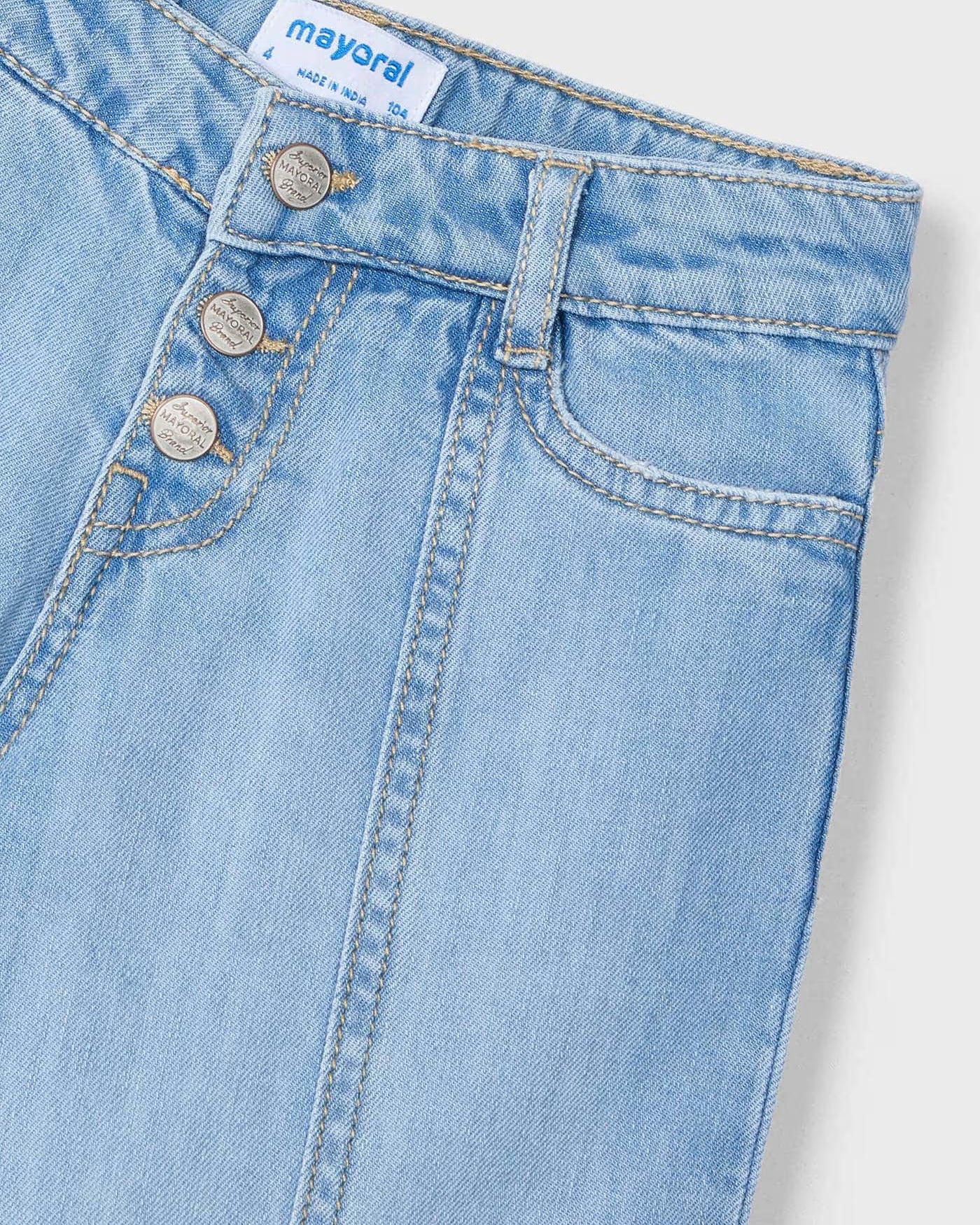 Pantalone jeans largo bambina Mayoral blu chiaro Mayoral 2 Anni 92cm