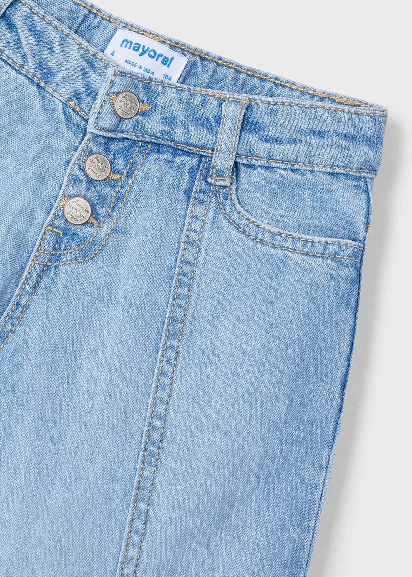Pantalone jeans largo bambina Mayoral blu chiaro Mayoral 2 Anni 92cm