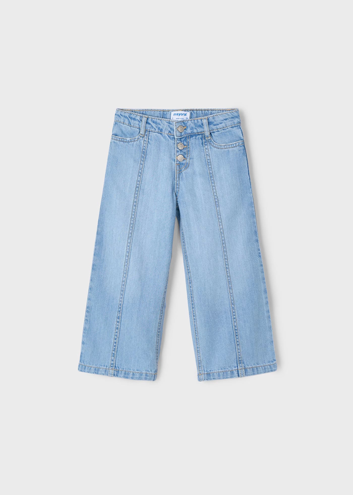 Pantalone jeans largo bambina Mayoral blu chiaro Mayoral 2 Anni 92cm
