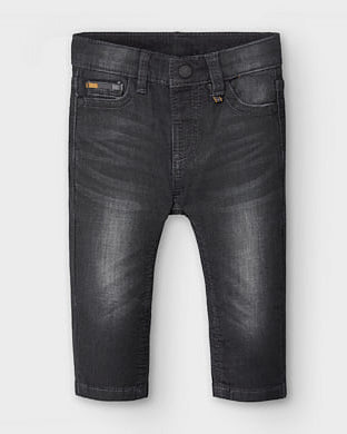 Pantalone jeans neonato Mayoral slim fit nero - ErreGiModaBimbo