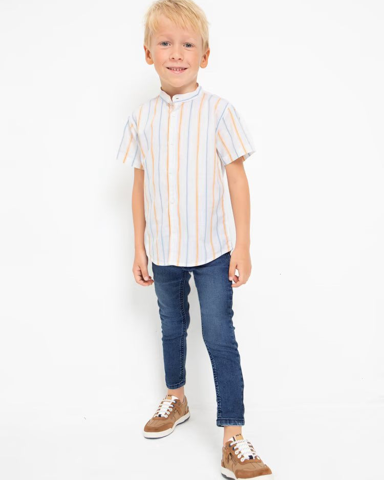 Pantalone jeans skinny fit cotone bambino Mayoral blu medio - ErreGiModaBimbo