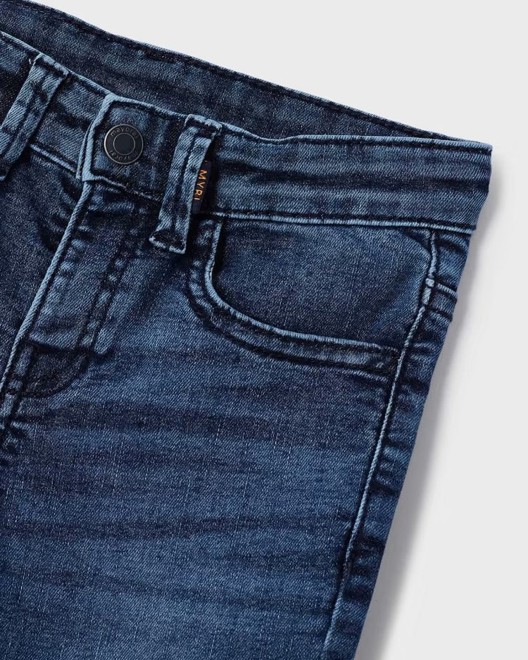 Pantalone jeans skinny fit cotone bambino Mayoral blu medio - ErreGiModaBimbo