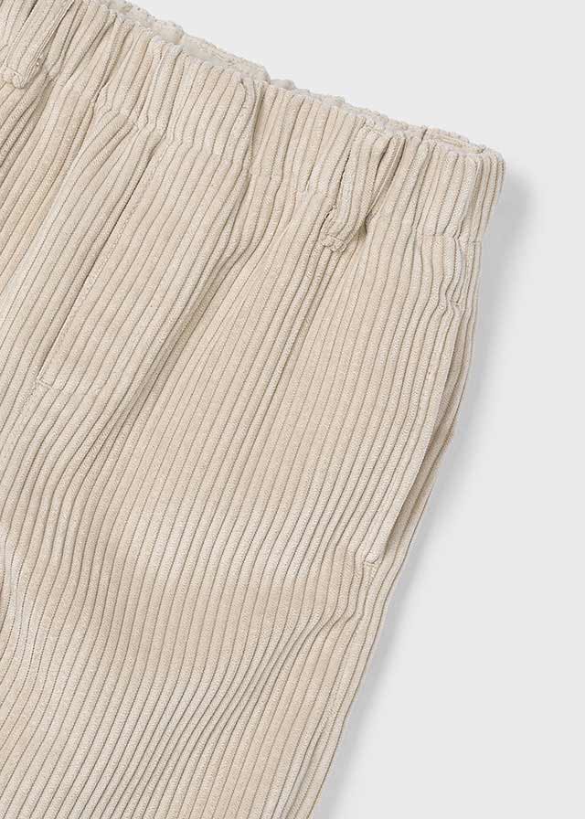 Pantalone jogger bambino Mayoral velluto costine beige Mayoral 2 Anni 92cm