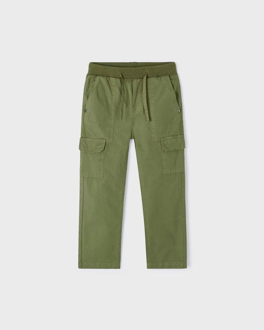 Pantalone jogger fresco cotone bambino verde Mayoral Verde