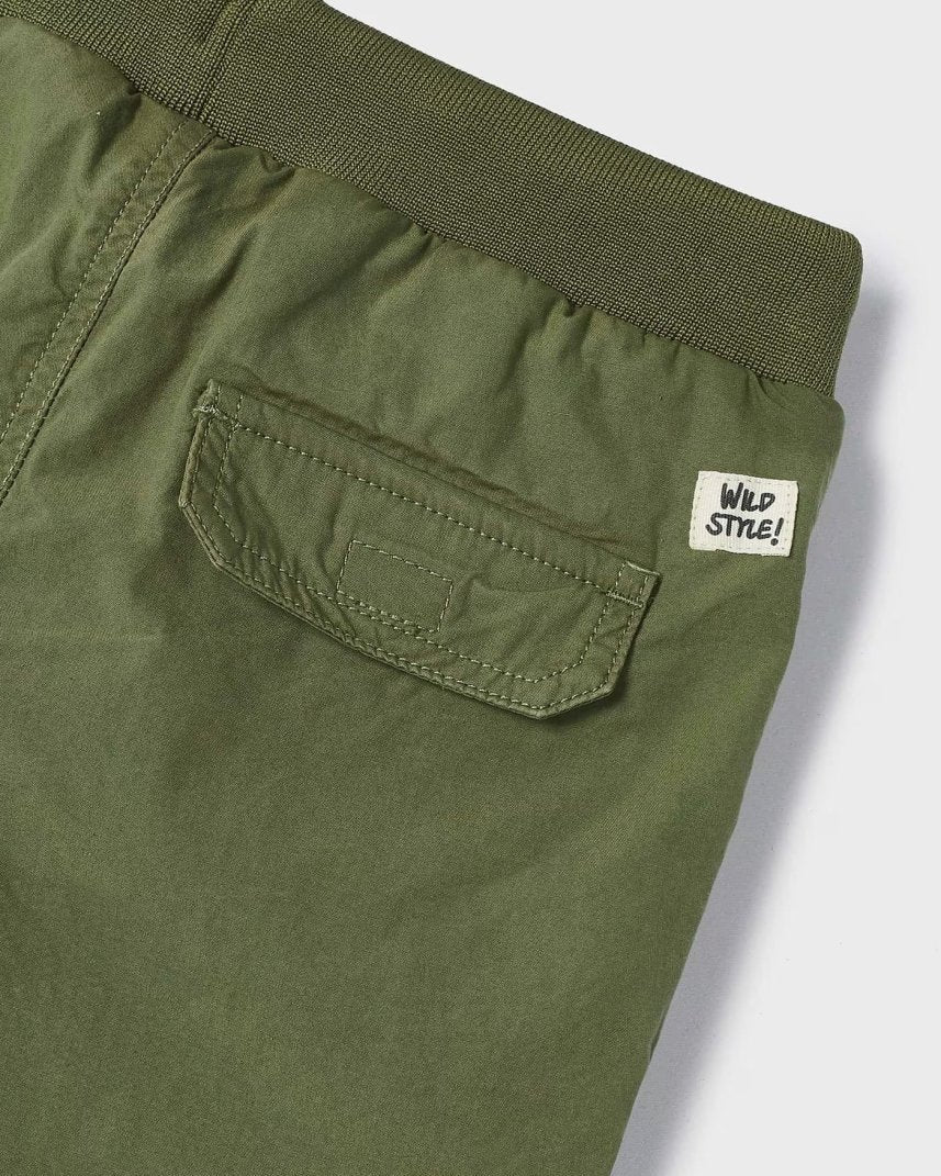 Pantalone jogger fresco cotone bambino verde Mayoral Verde