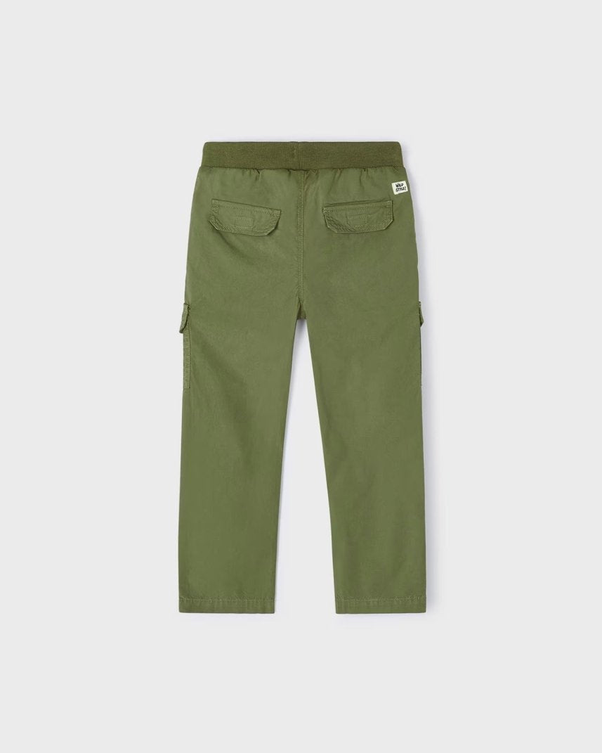 Pantalone jogger fresco cotone bambino verde Mayoral Verde