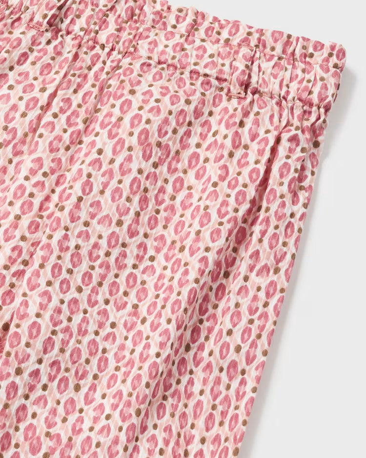 Pantalone largo con cinta neonata Mayoral rosa pastello Mayoral Rosa