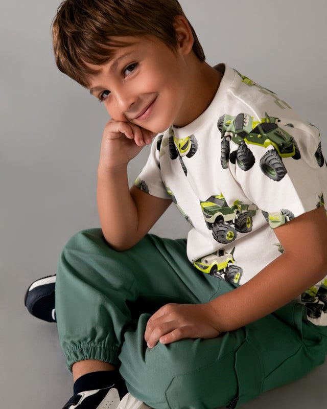 Pantalone Cargo Bambino Verde Mayoral Mayoral 2 Anni 92cm