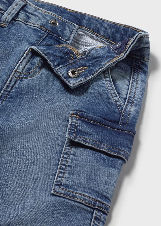 Pantalone lungo cargo neonato Mayoral jeans medio Mayoral 6 Mesi 68cm