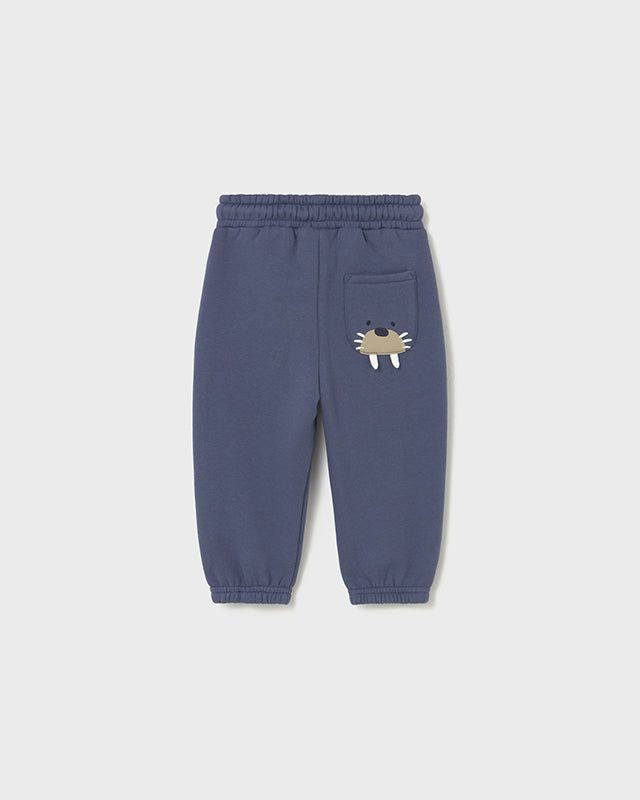 Pantalone lungo felpato neonato Mayoral tricheco blu Mayoral 6 Mesi 68cm