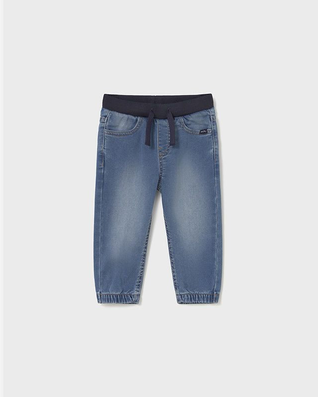 Pantalone lungo jeans jogger neonato Mayoral blu medio Mayoral 6 Mesi 68cm