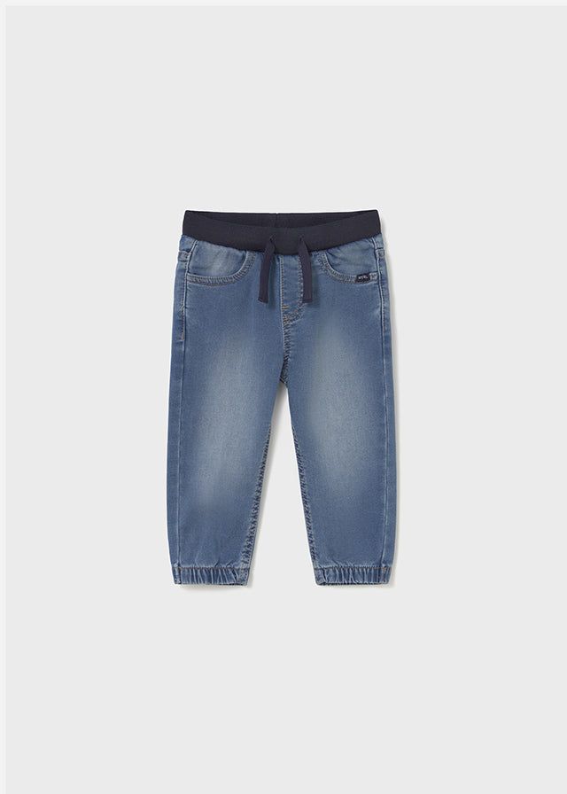 Pantalone lungo jeans jogger neonato Mayoral blu medio Mayoral 6 Mesi 68cm