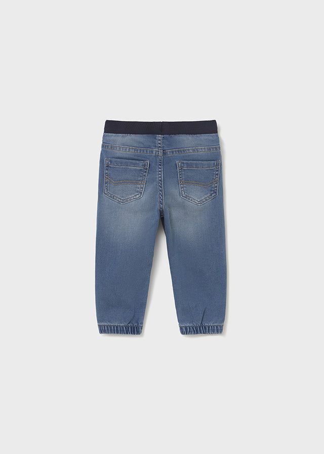 Pantalone lungo jeans jogger neonato Mayoral blu medio Mayoral 6 Mesi 68cm