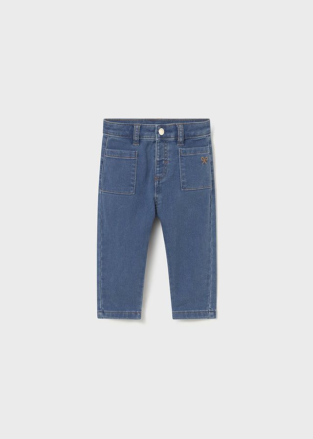 Pantalone lungo jeans neonata Mayoral blu medio Mayoral 6 Mesi 68cm