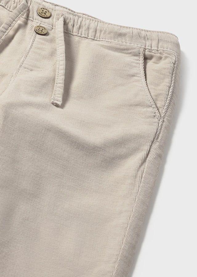Pantalone lungo jogger in velluto a micro coste neonato Mayoral beige Mayoral 6 Mesi 68cm