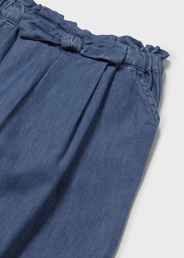 Pantaloni neonata Mayoral in denim blu Mayoral 6 Mesi 68cm