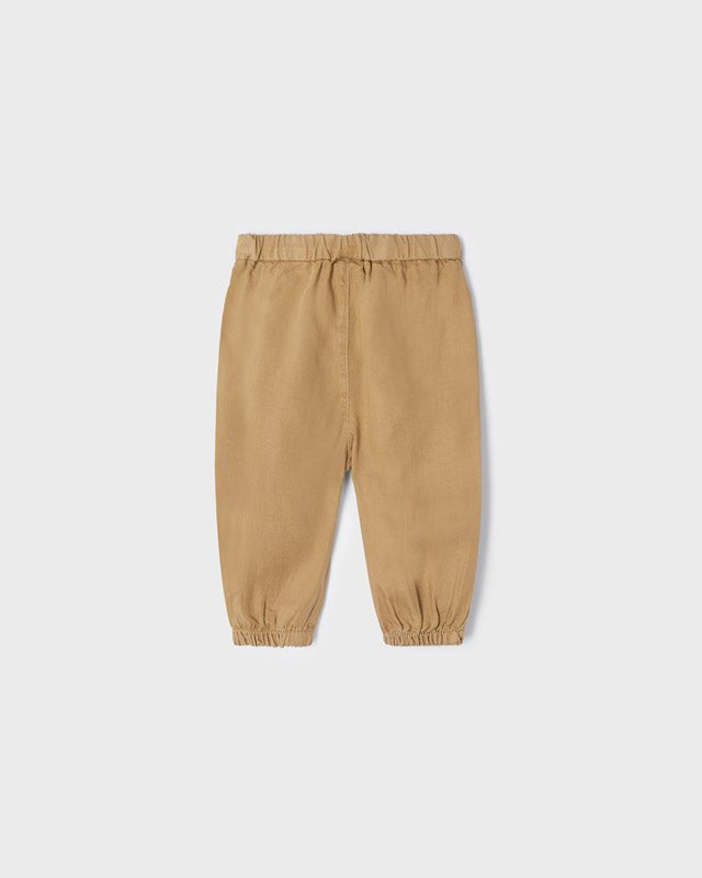 Pantalone lungo neonata Mayoral Lyocell Tencel™ caramello - ErreGiModaBimbo