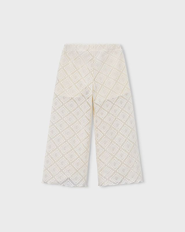 Pantalone lungo bambina Mayoral in cecio ricamato Mayoral 2 Anni 92cm