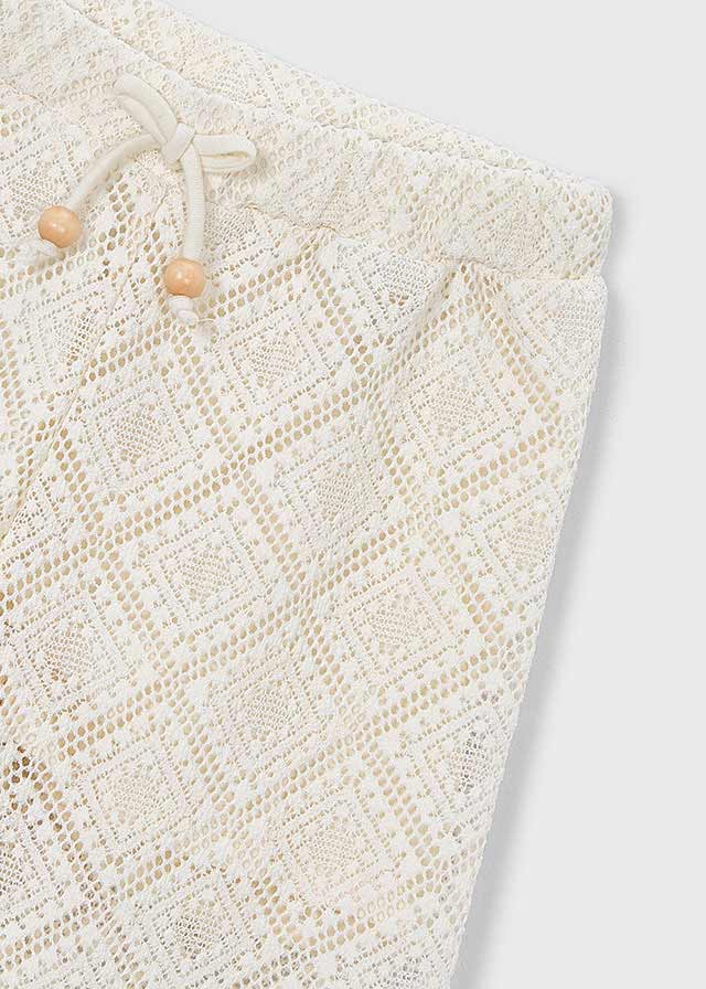 Pantalone lungo bambina Mayoral in cecio ricamato Mayoral 2 Anni 92cm